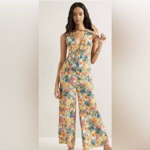 FARM Rio
Farm Rio Anthropologie Fruit Medley Jumpsuit Romper Wide Leg XL